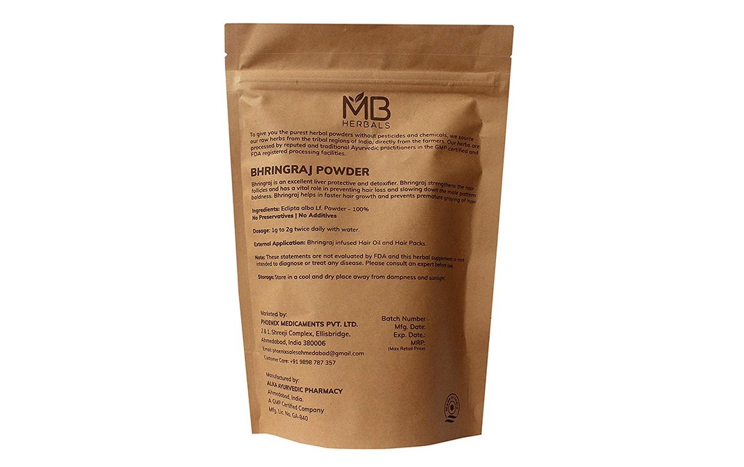 MB Herbals Bhringraj Powder    Pack  227 grams